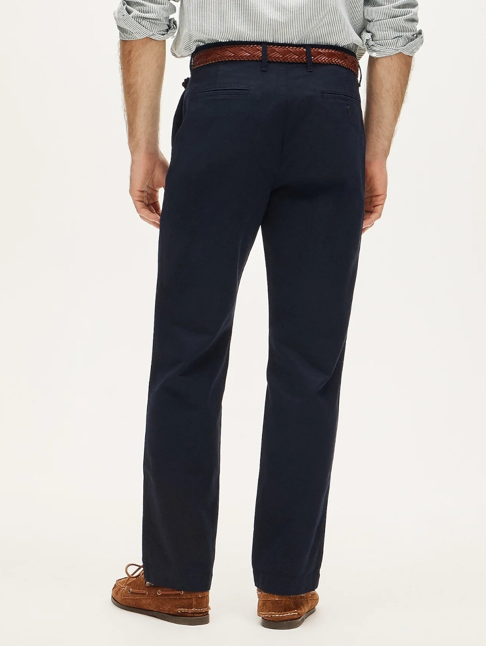 J. Crew Broken In Straight Cotton Chino Pants Newport Navy 33x30 - Picture 5 of 6